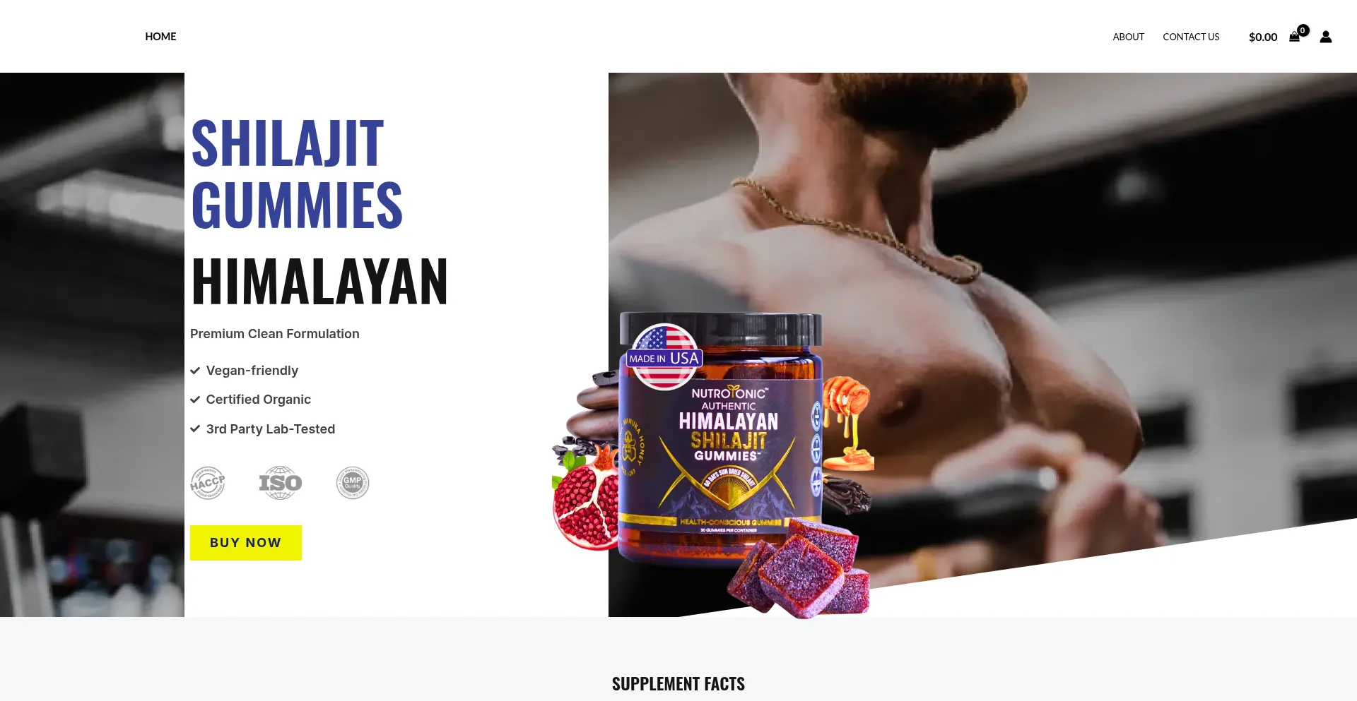 Website screenshot of Tarzanshop.com