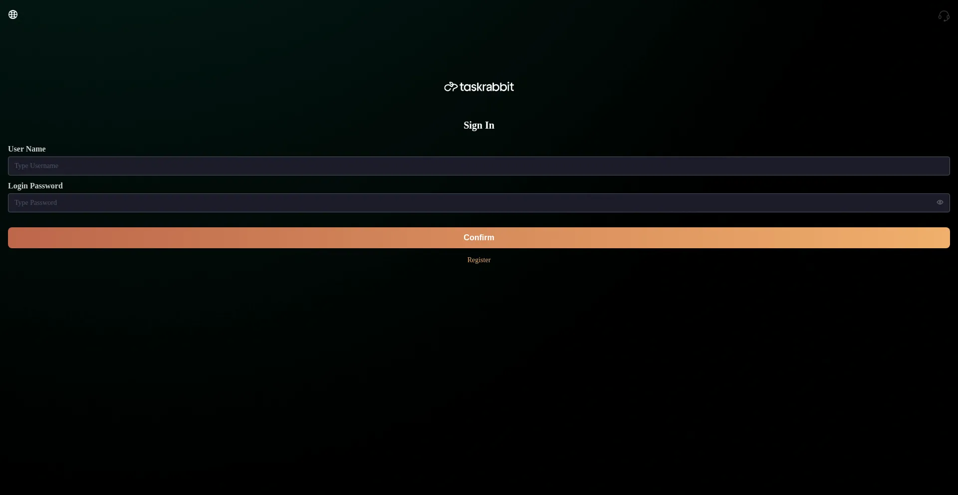 Website screenshot of Taskrabbiitc.com