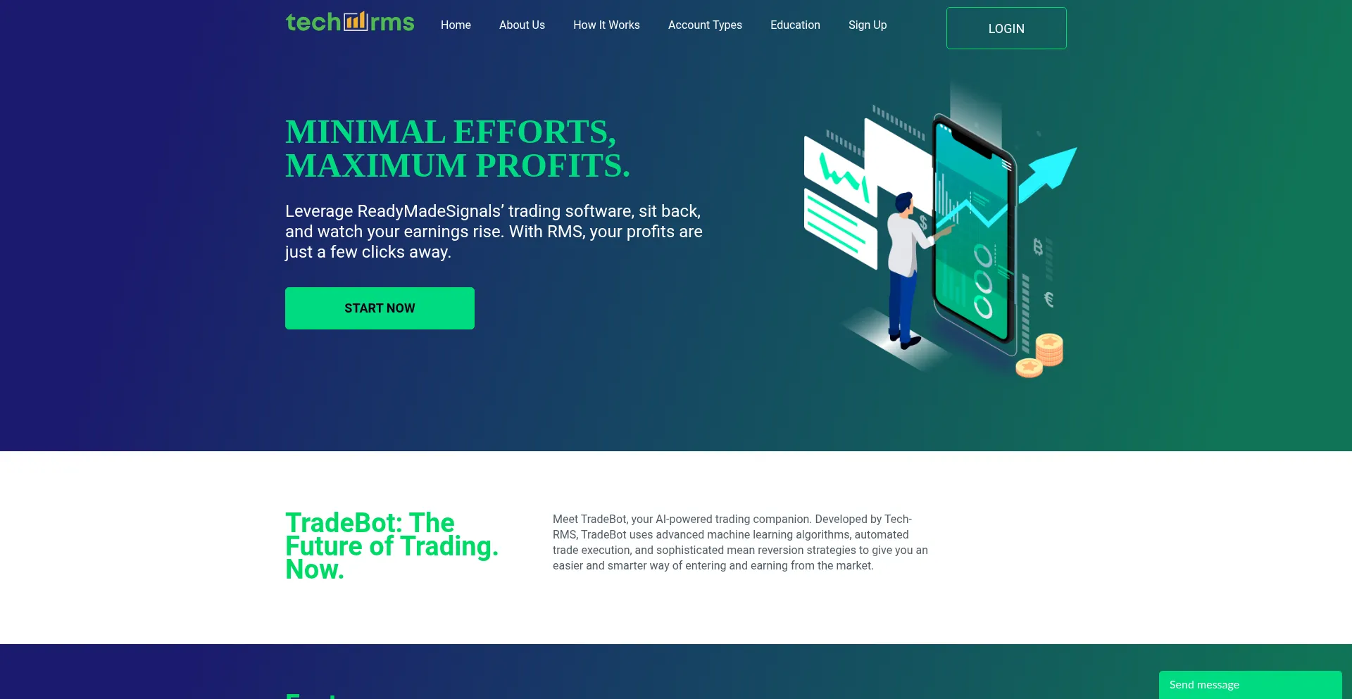 Website screenshot of Tech-rms.com