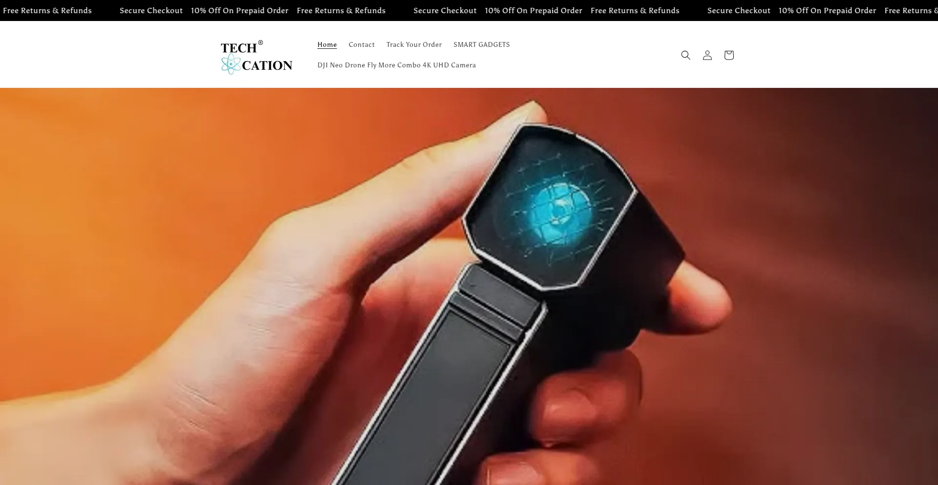 Website screenshot of Techcation.in