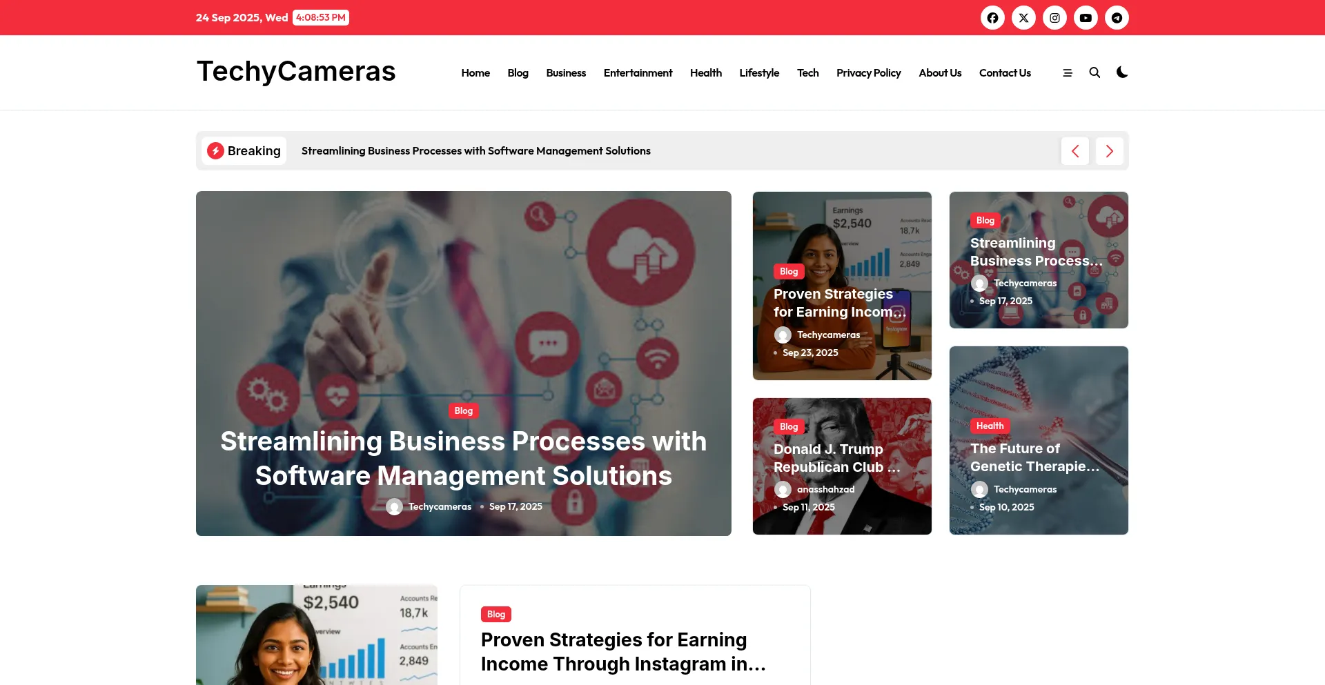 Techycameras.com Screenshot
