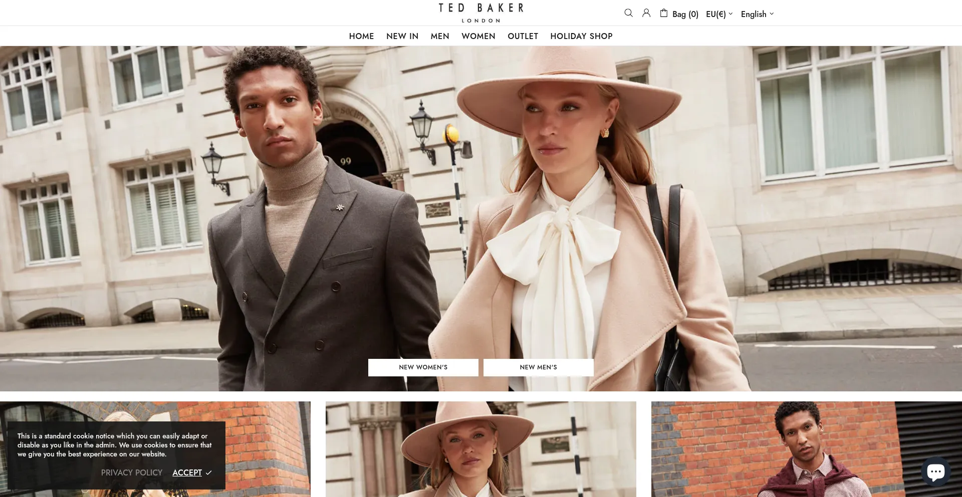 Tedbaker.hr Screenshot
