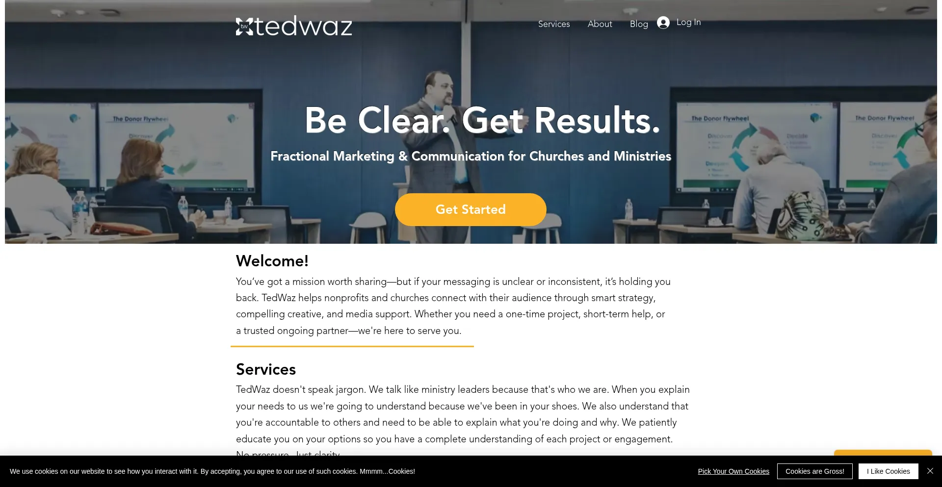 Website screenshot of Tedwaz.net