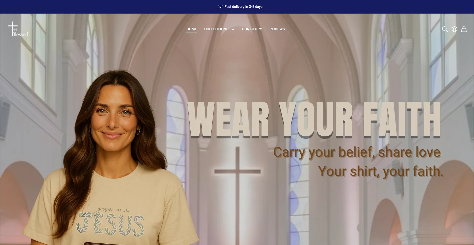 Teeblessed.com Screenshot