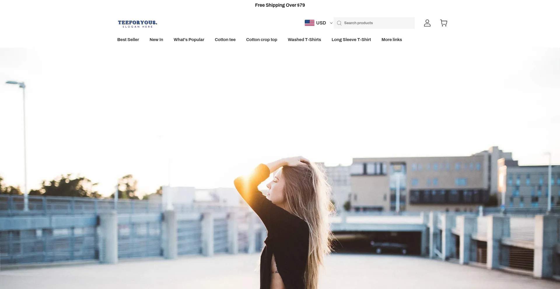 Website screenshot of Teeforyous.com