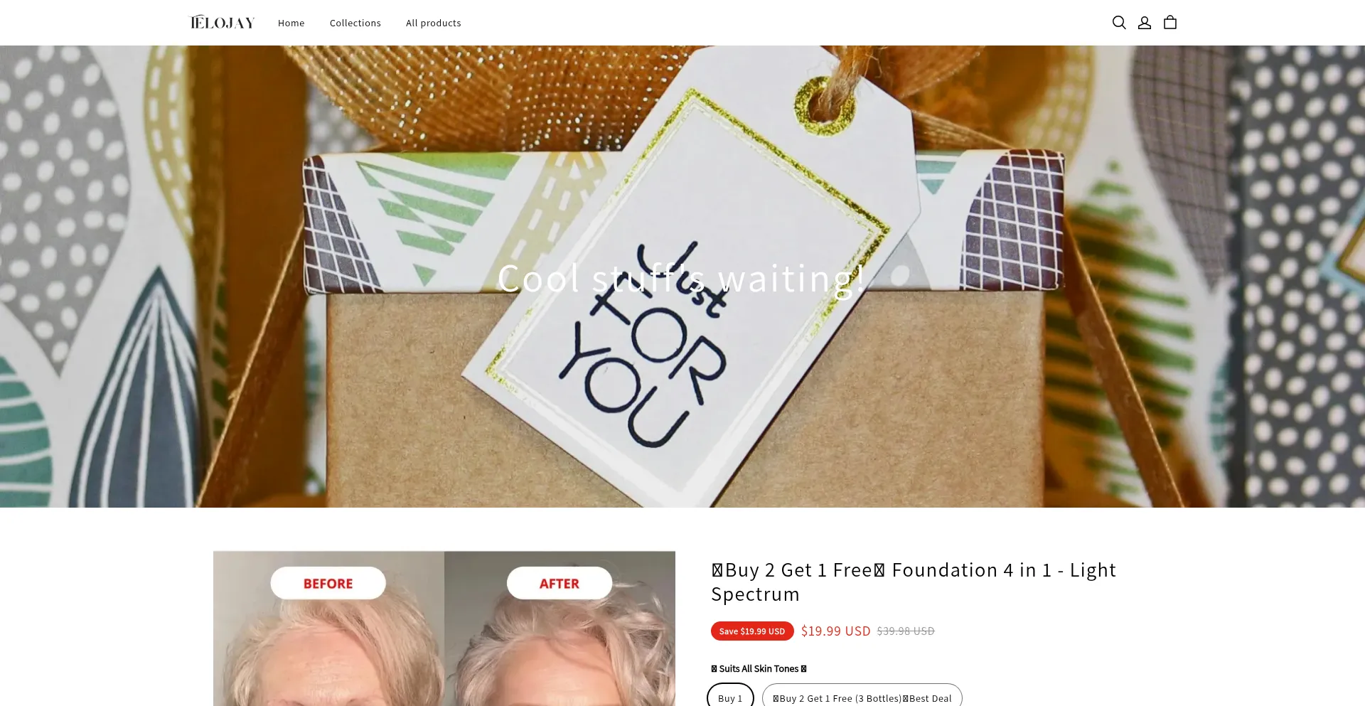 Website screenshot of Telojay.com