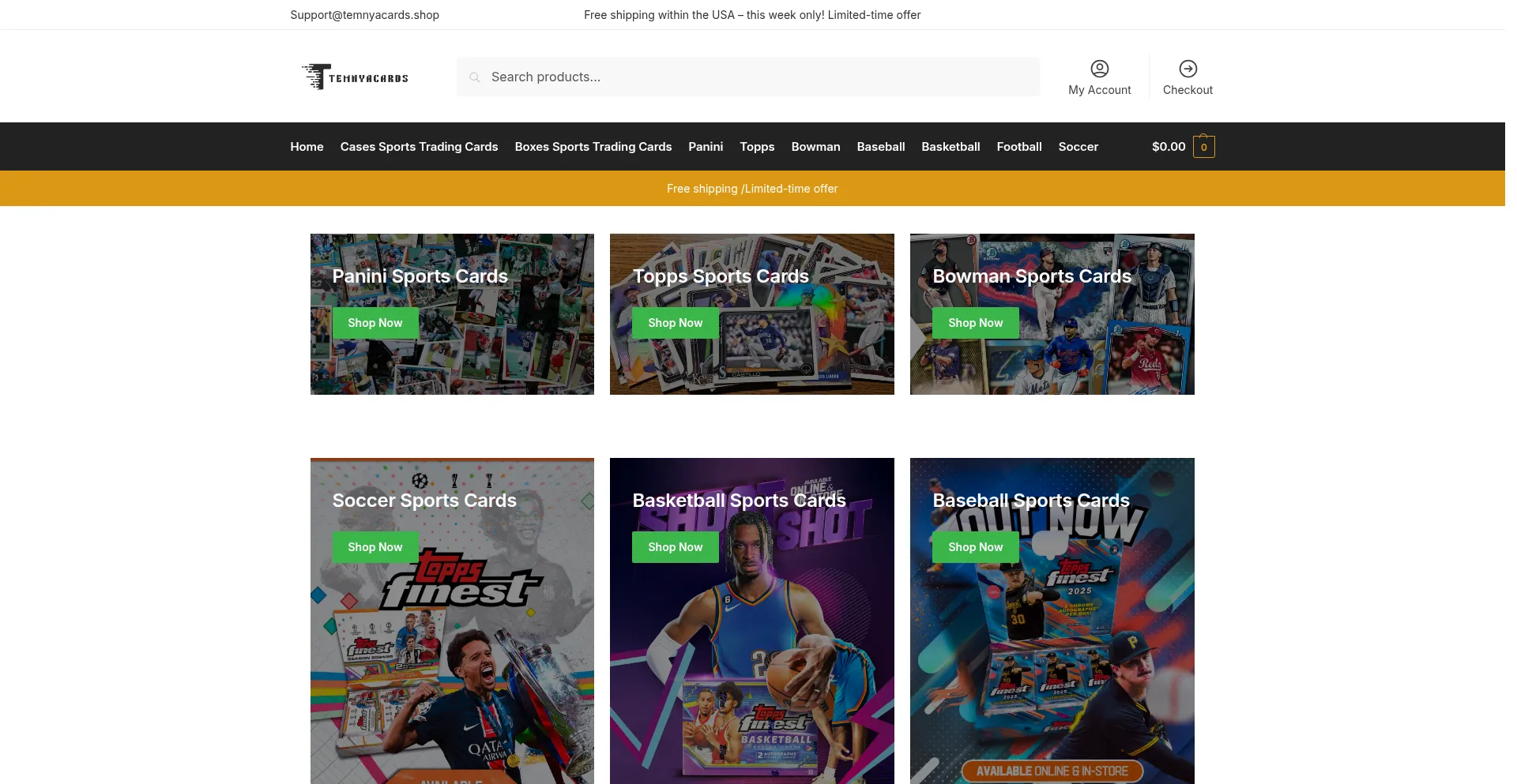 Temnyacards.shop Screenshot
