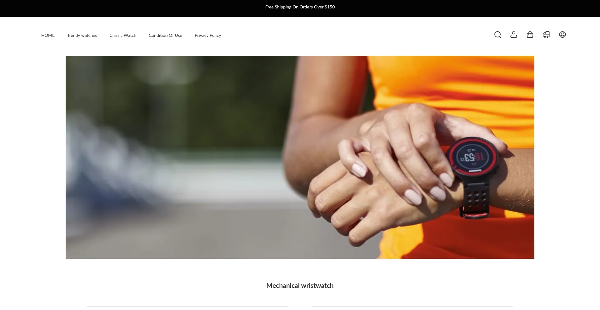 Website screenshot of Temporawatch.com