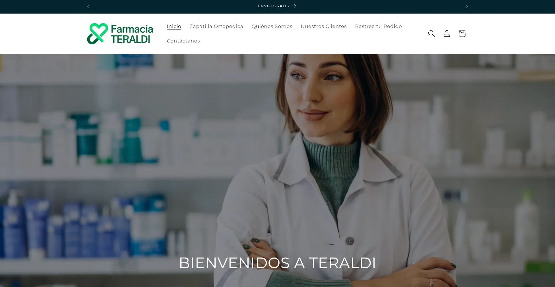 Website screenshot of Teraldifarma.com