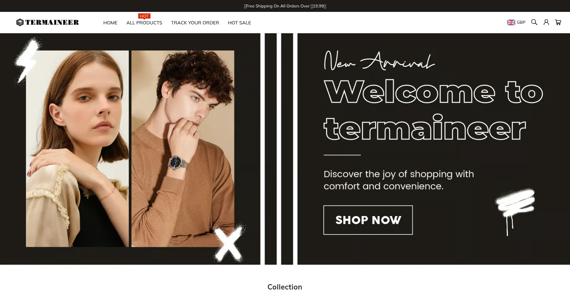 Website screenshot of Termaineer.co.uk