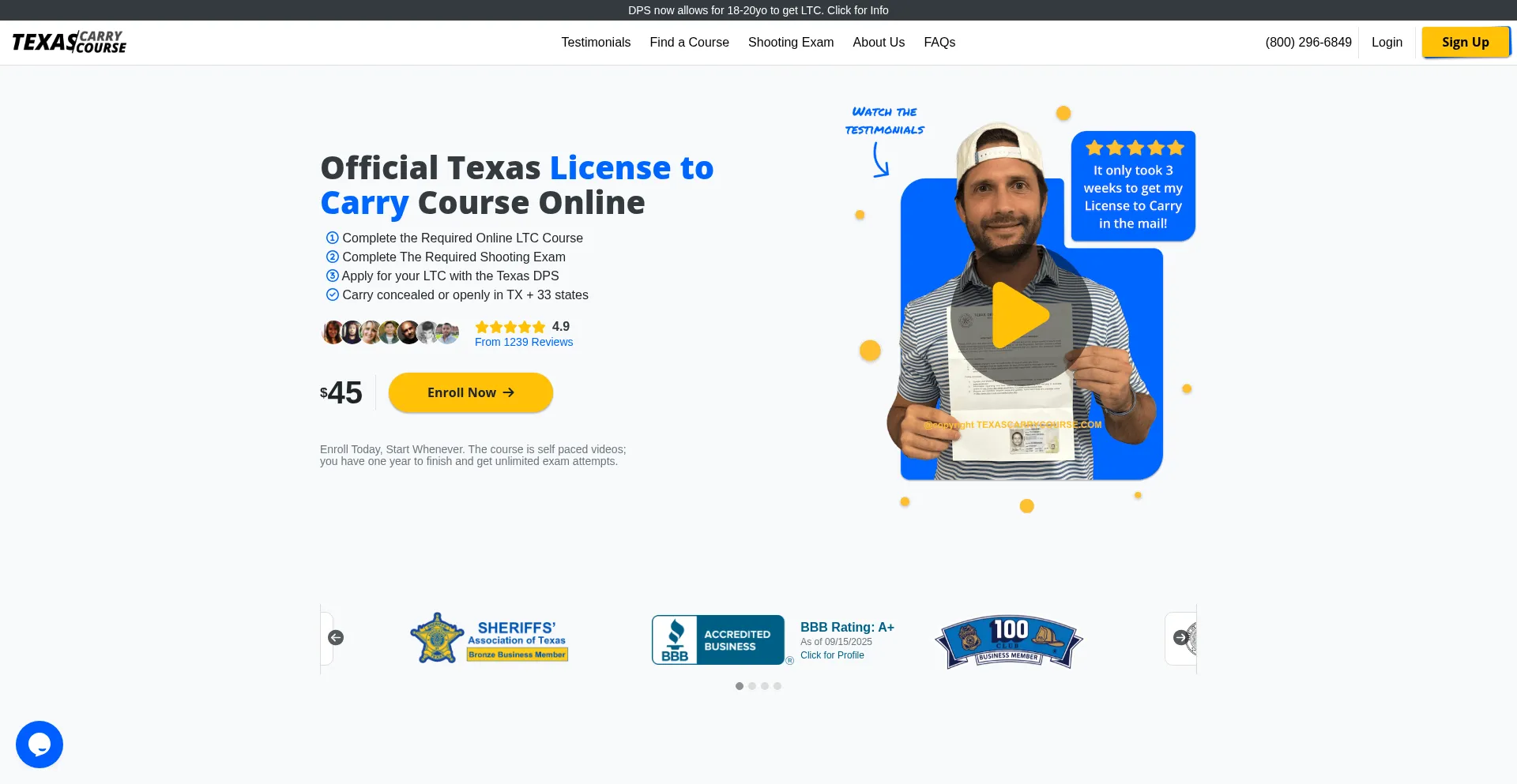 Texascarrycourse.com 安全可靠吗？