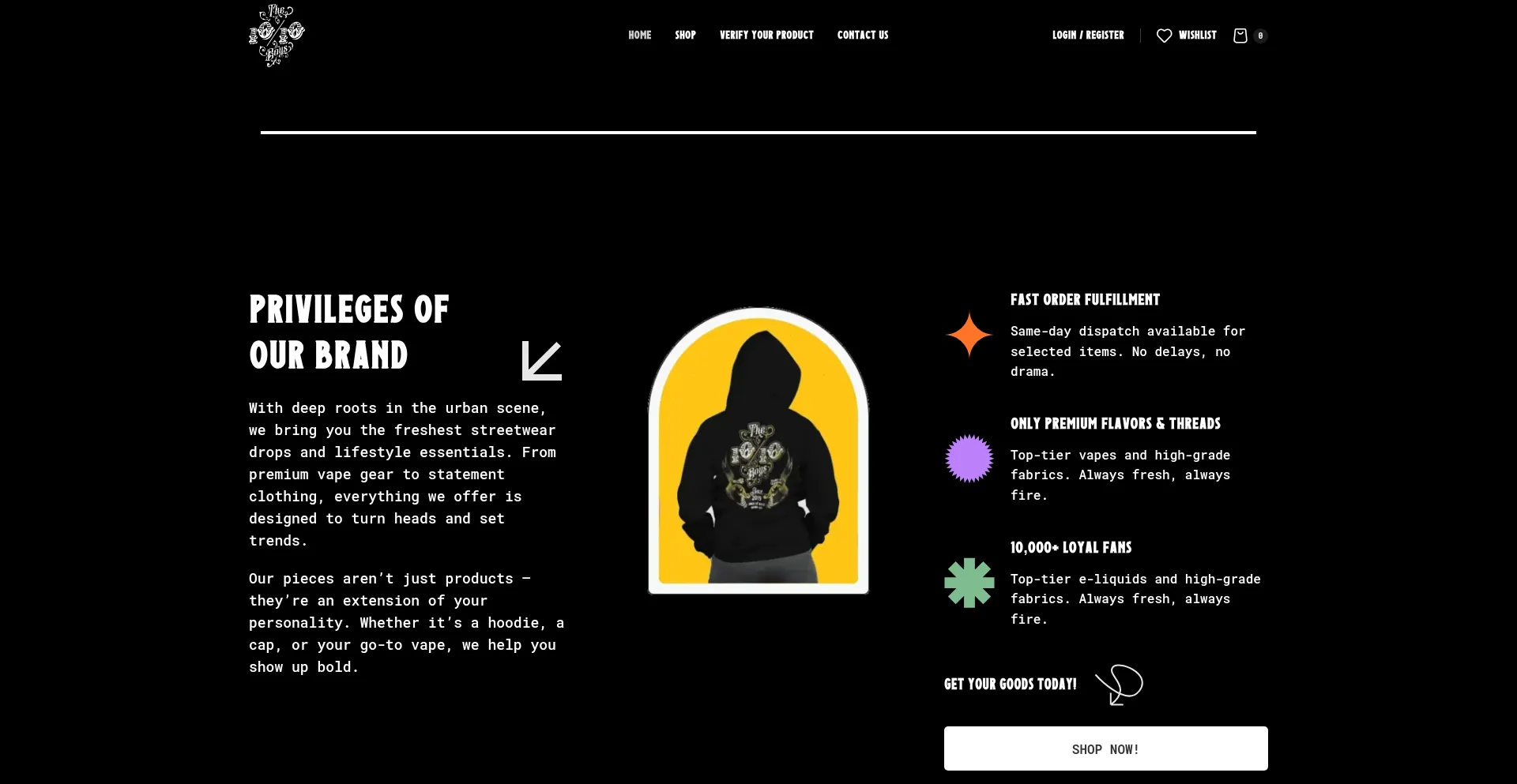Website screenshot of The1010boys.com