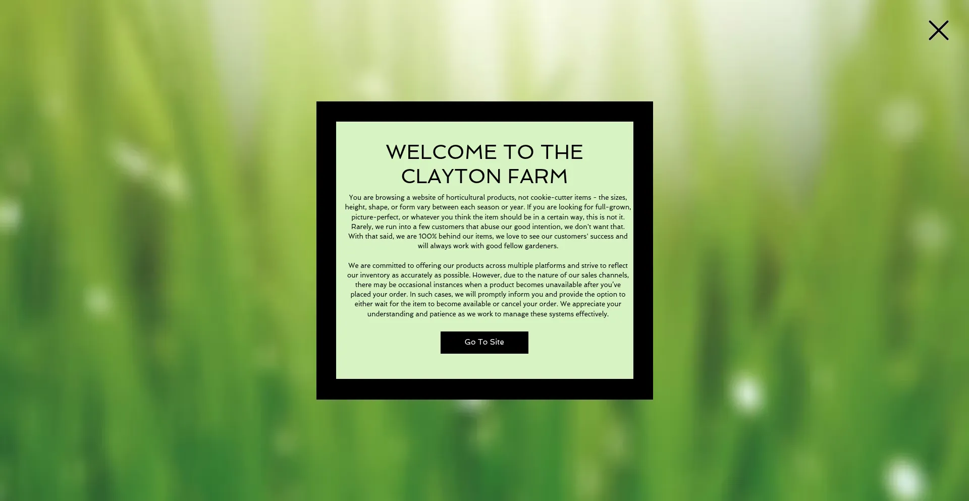 Website screenshot of The-clayton-farm.com