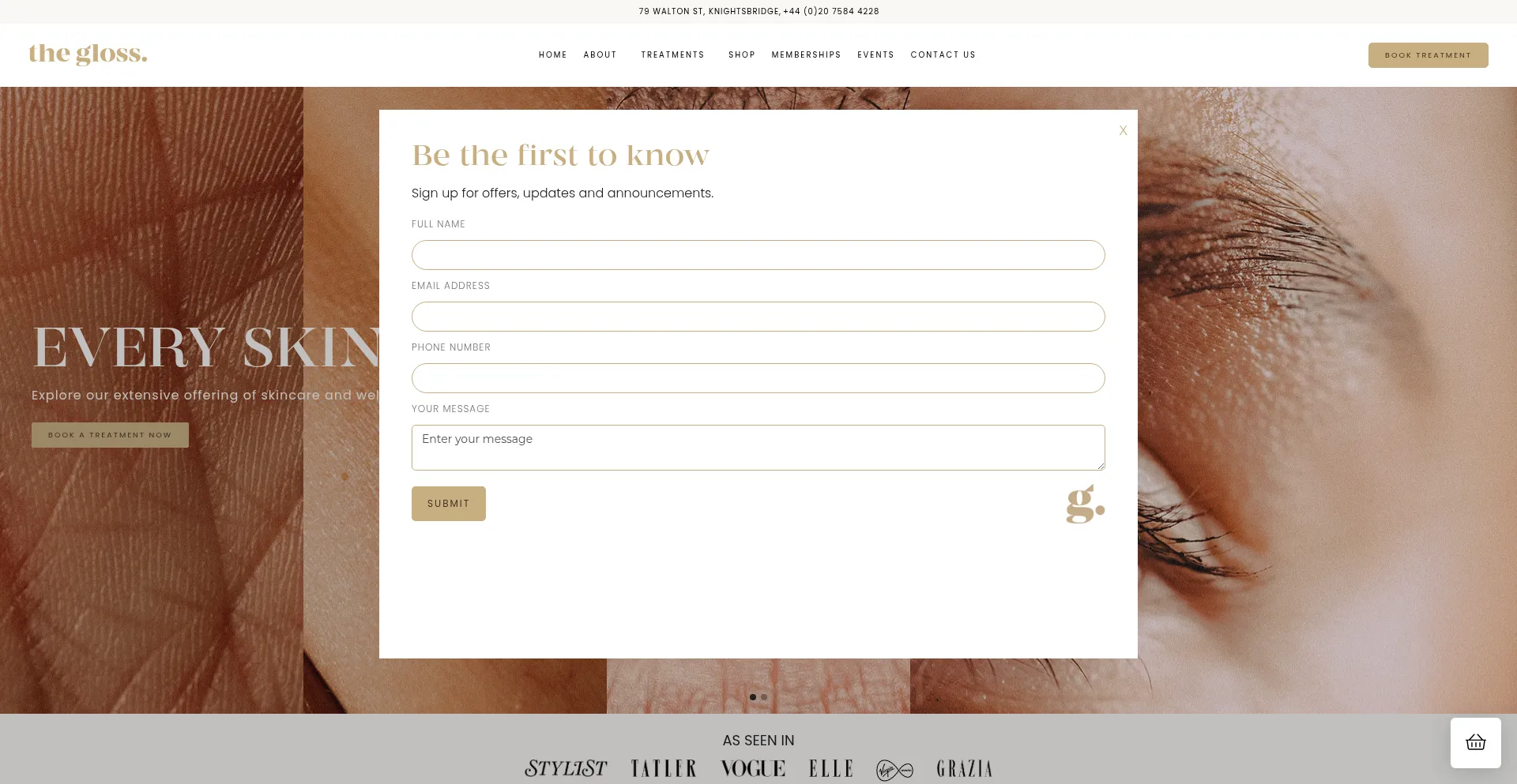 The-gloss.com Screenshot