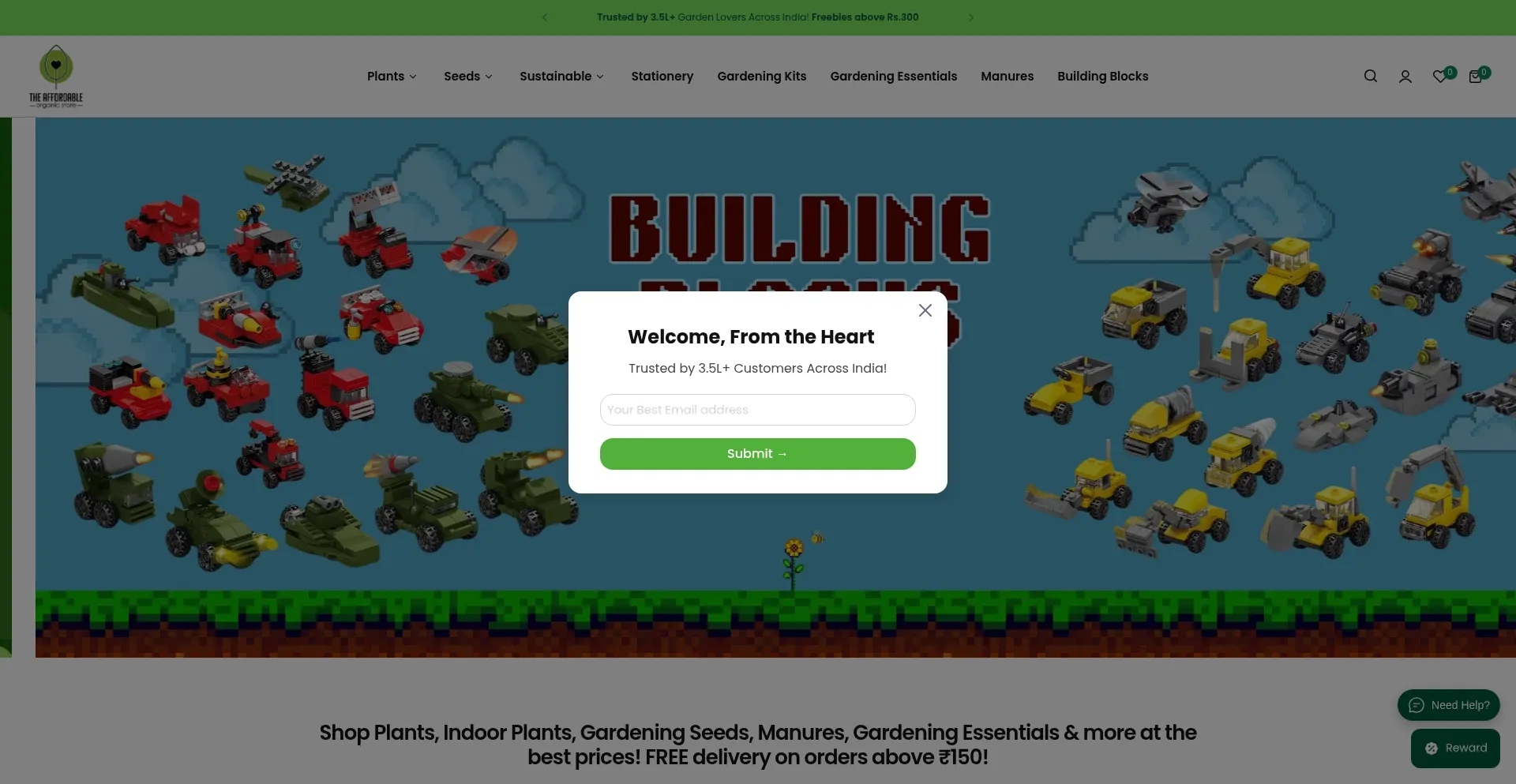 Theaffordableorganicstore.com Screenshot