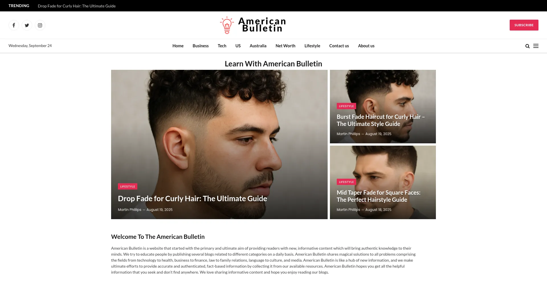 Theamericanbulletin.com Screenshot