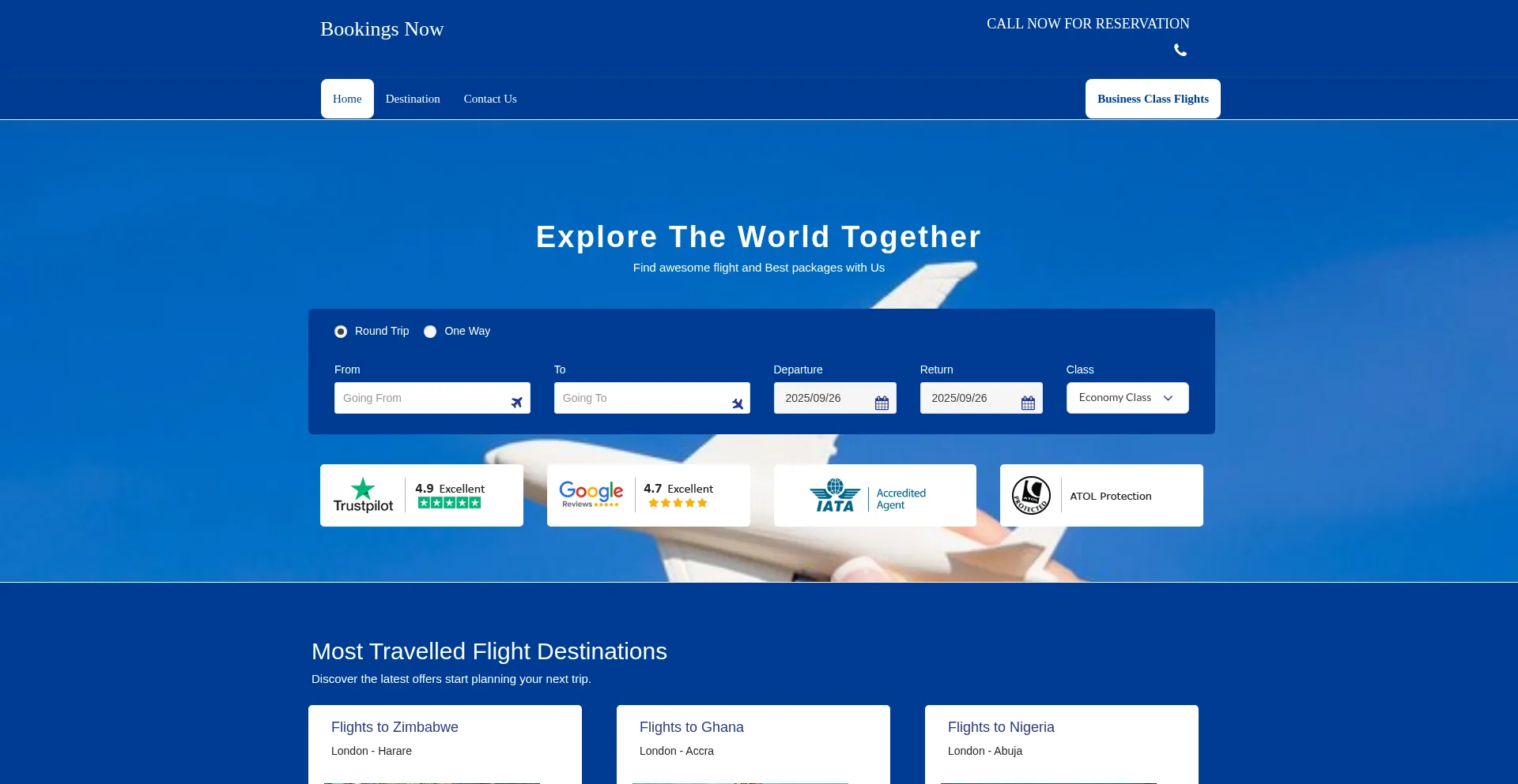 Thebookingsnow.com Screenshot