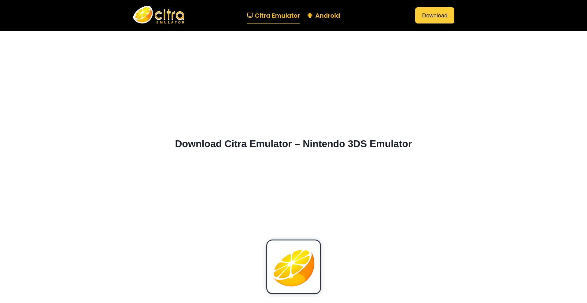 Website screenshot of Thecitraemulator.com