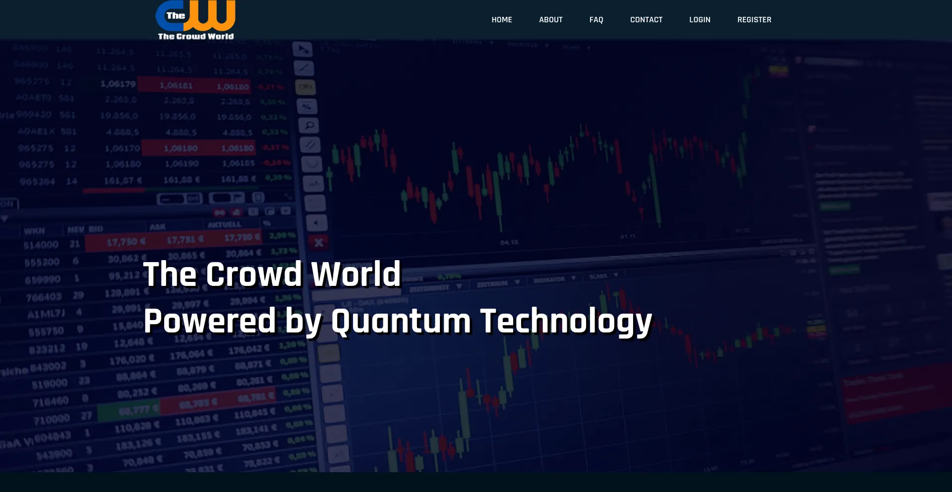 Website screenshot of Thecrowdworld.com