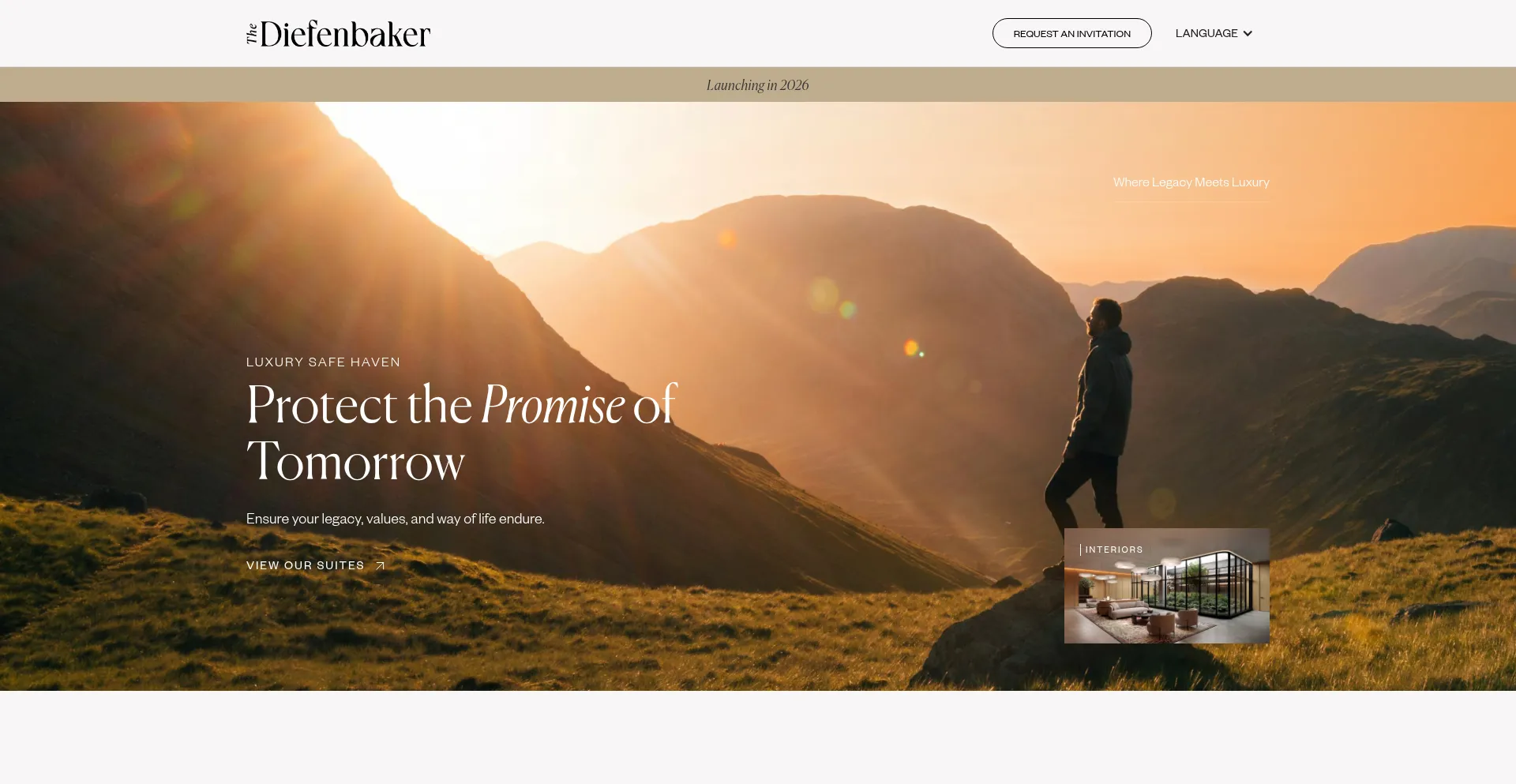 Website screenshot of Thediefenbaker.com