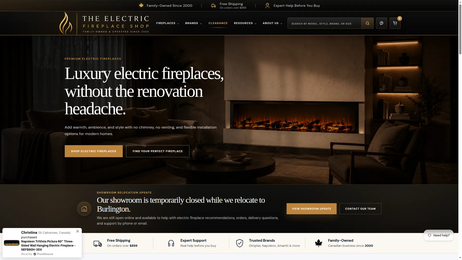 Theelectricfireplaceshop.com