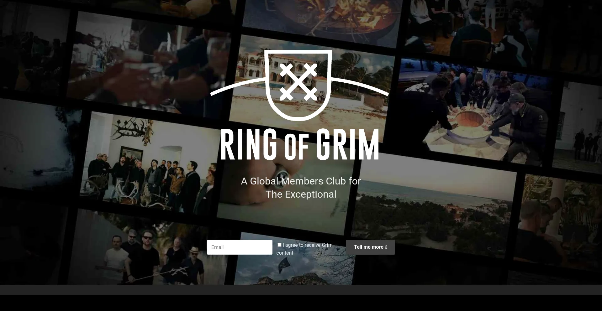 Website screenshot of Thegrimalliance.com