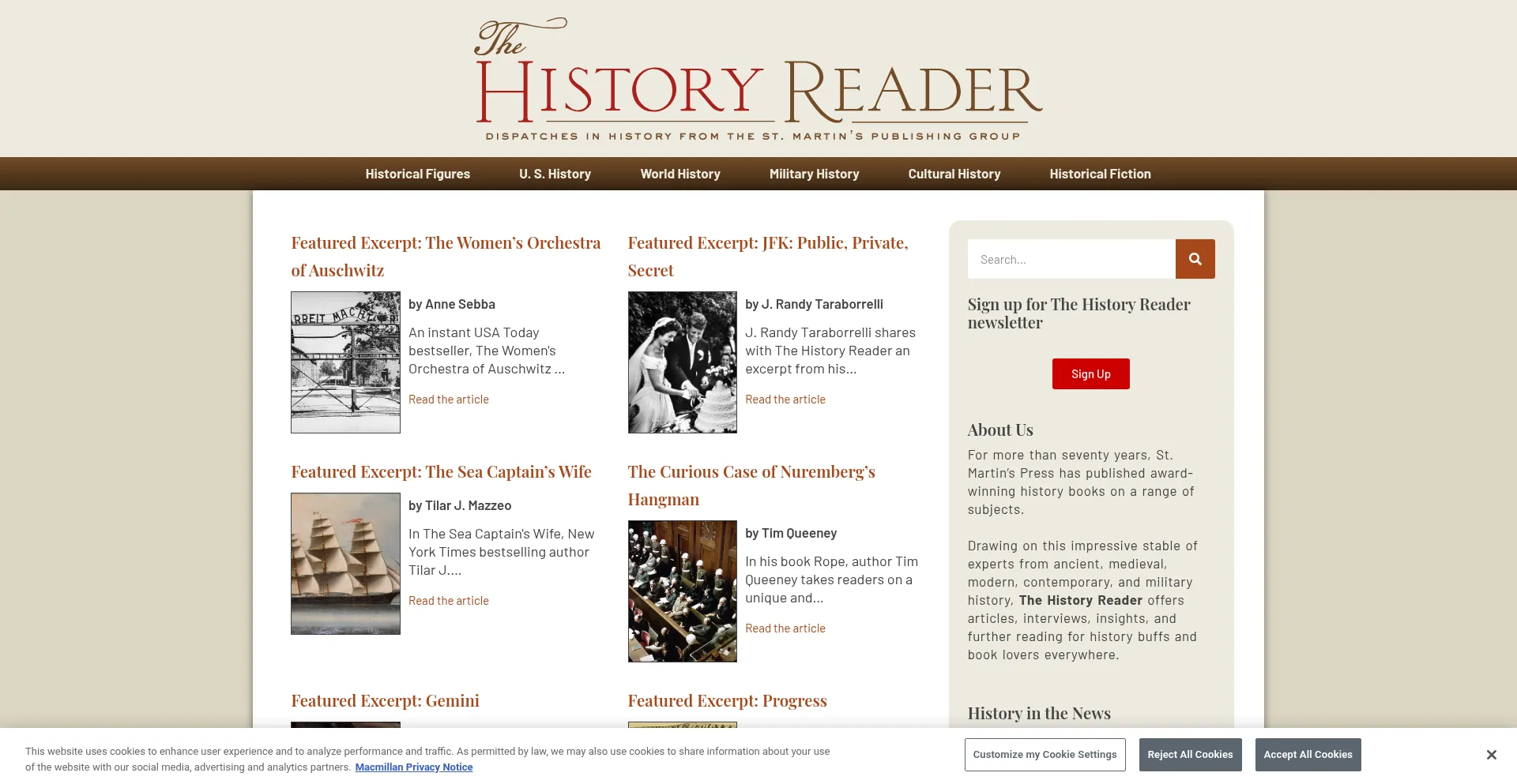 Thehistoryreader.com