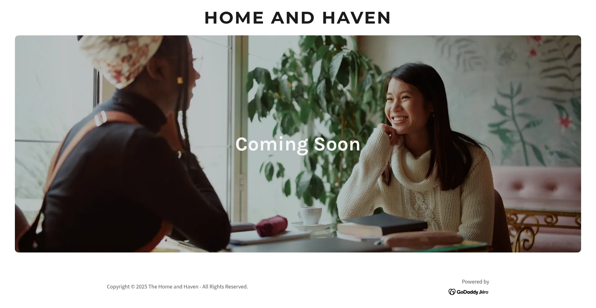 Website screenshot of Thehomeandhaven.com