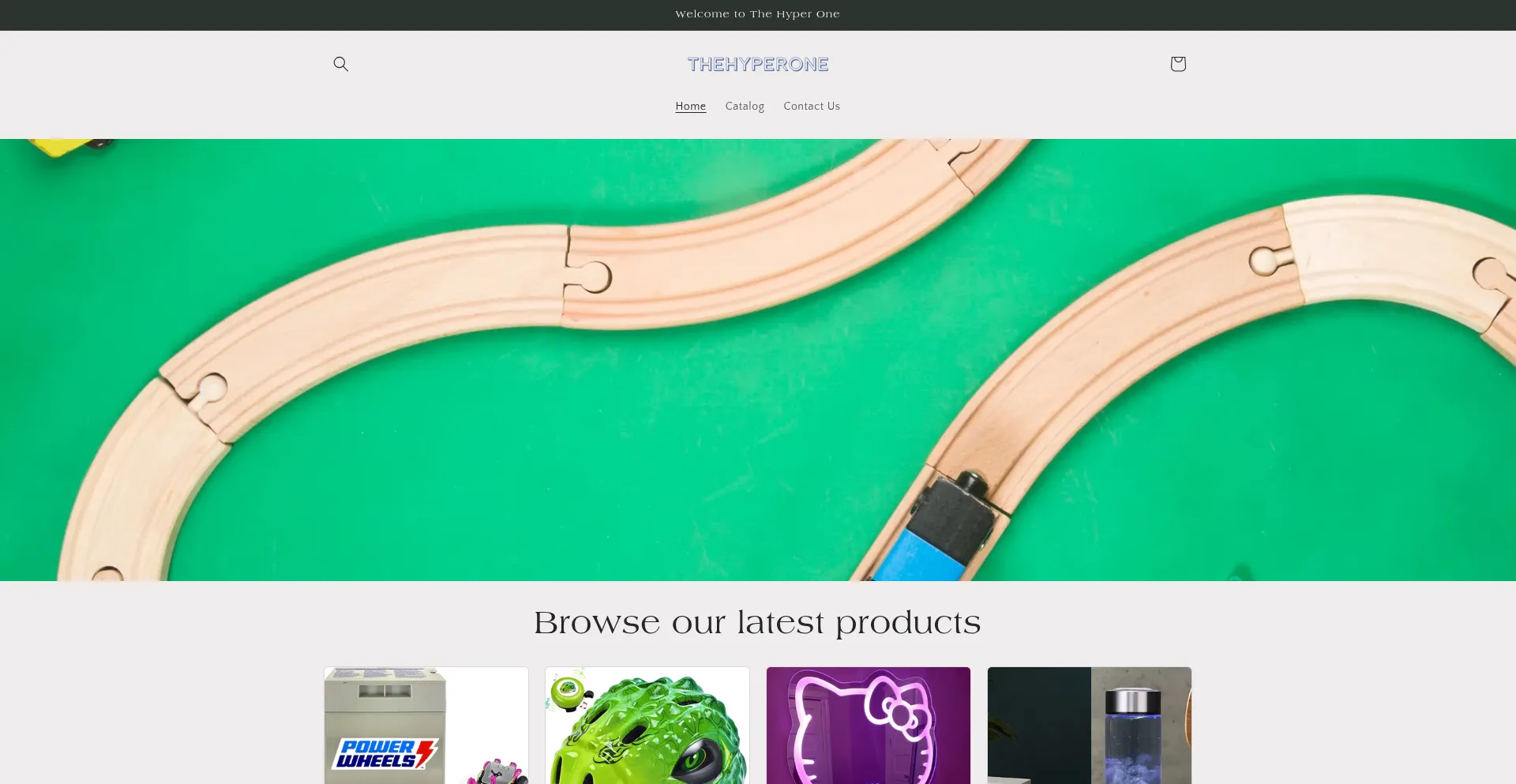 Website screenshot of Thehyperone.com