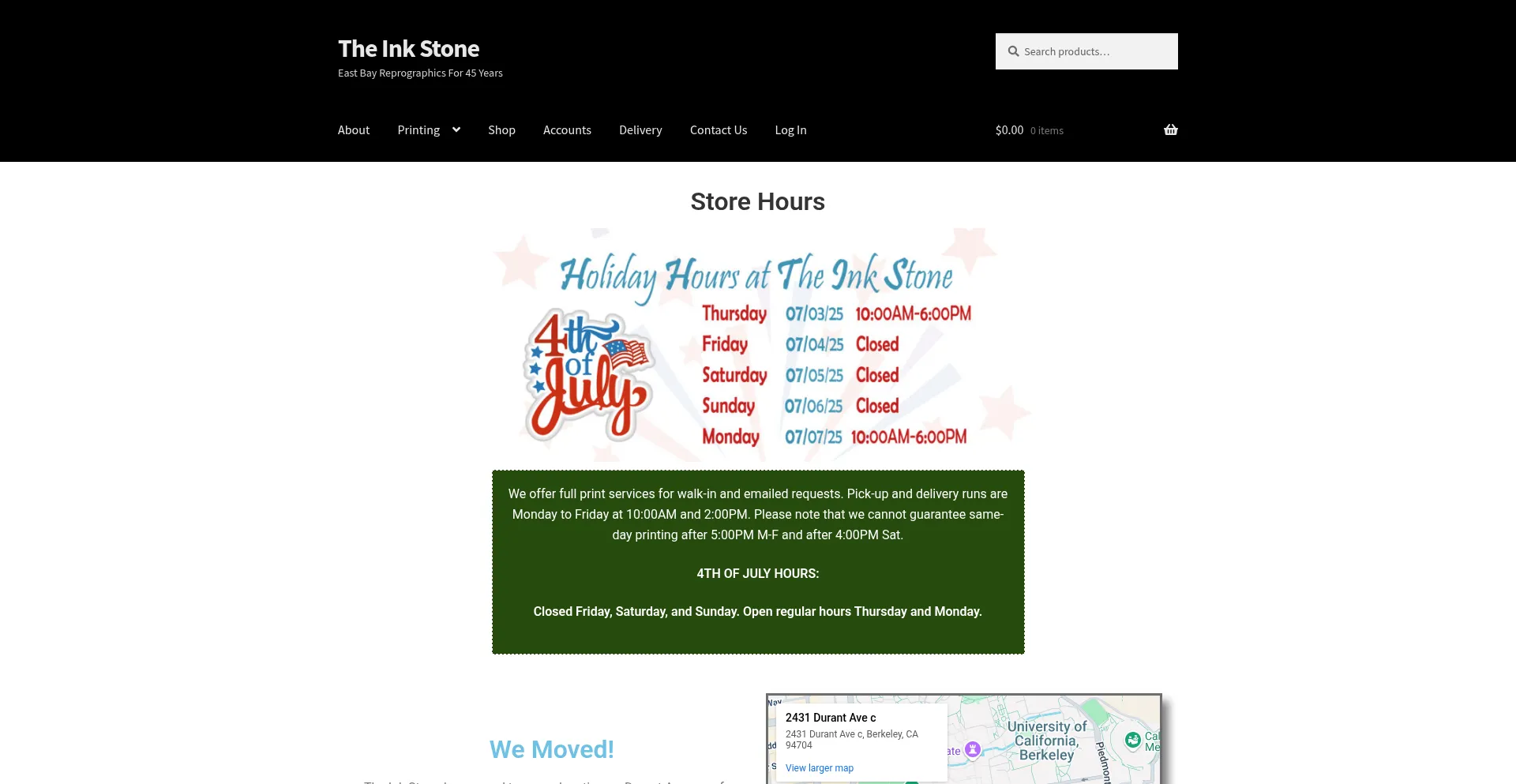 Website screenshot of Theinkstone.com