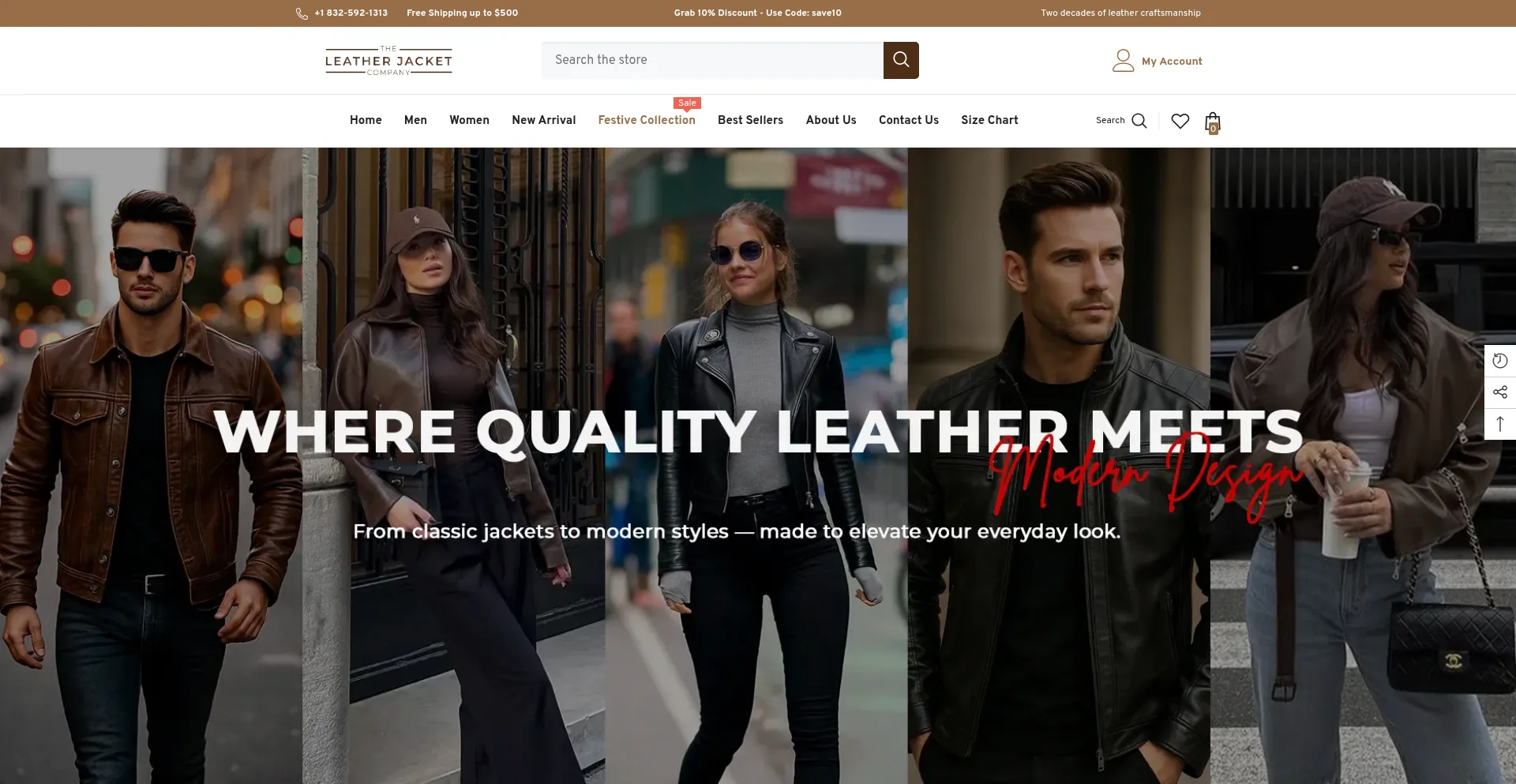Theleatherjacketcompany.ca