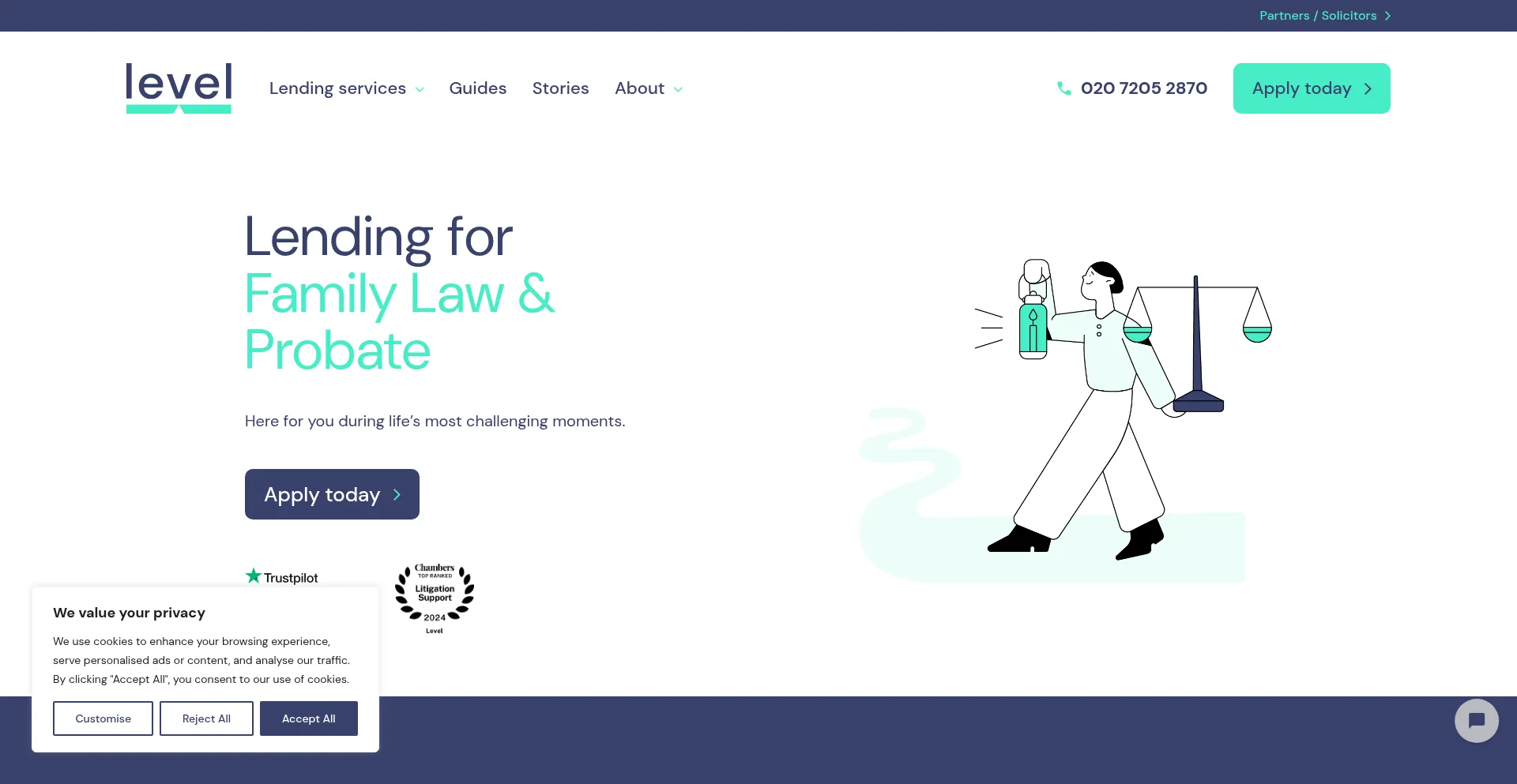 Website screenshot of Thelevelgroup.co.uk