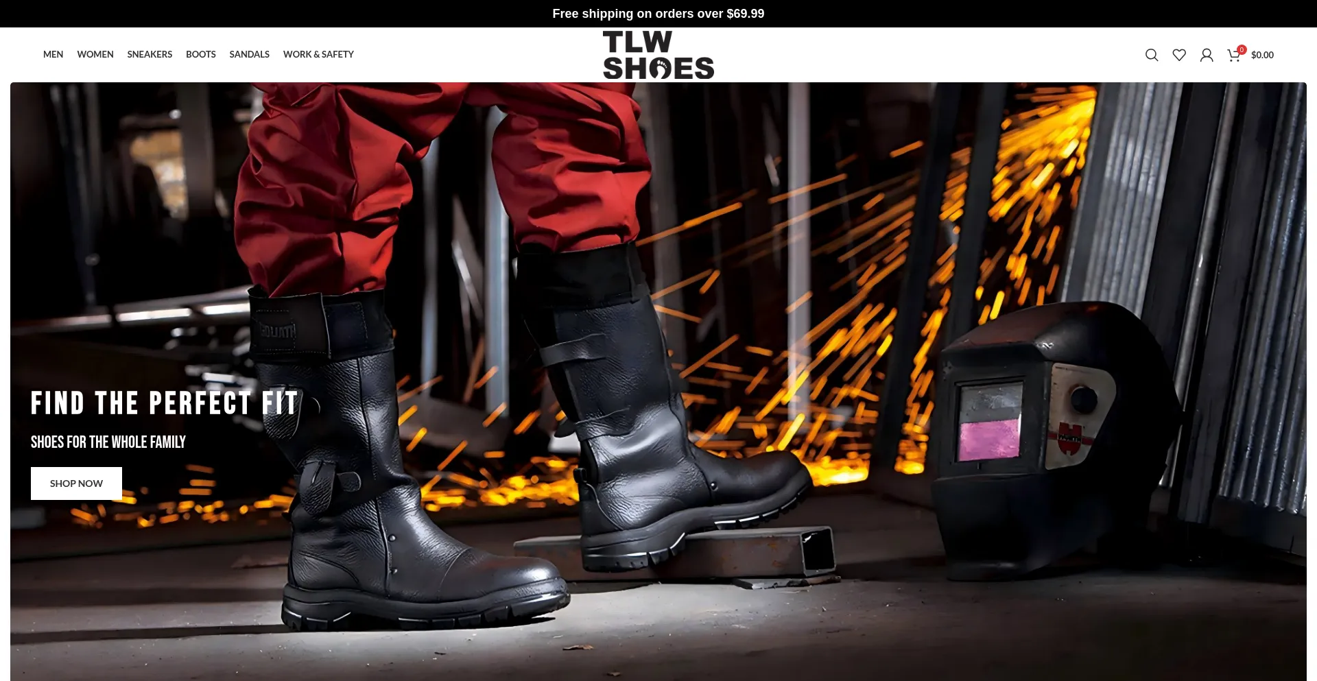 Website screenshot of Thelightwalkshoe.shop
