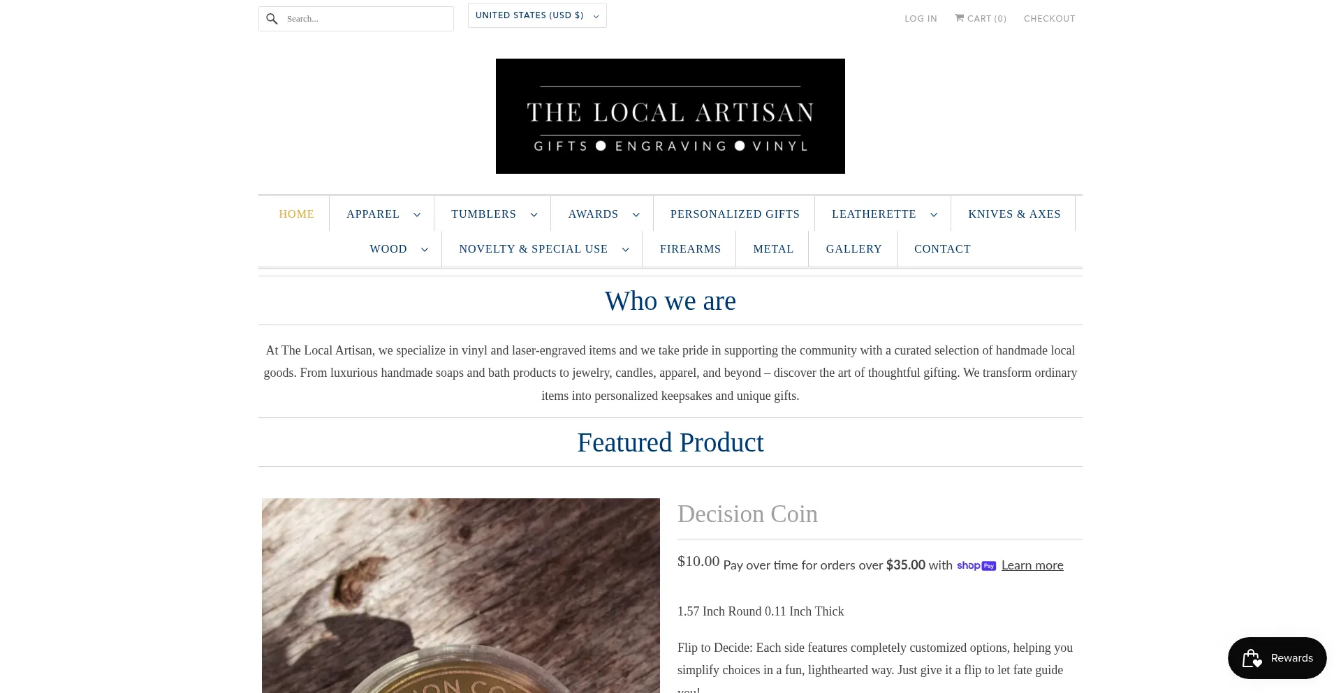 Thelocalartisan.com Screenshot