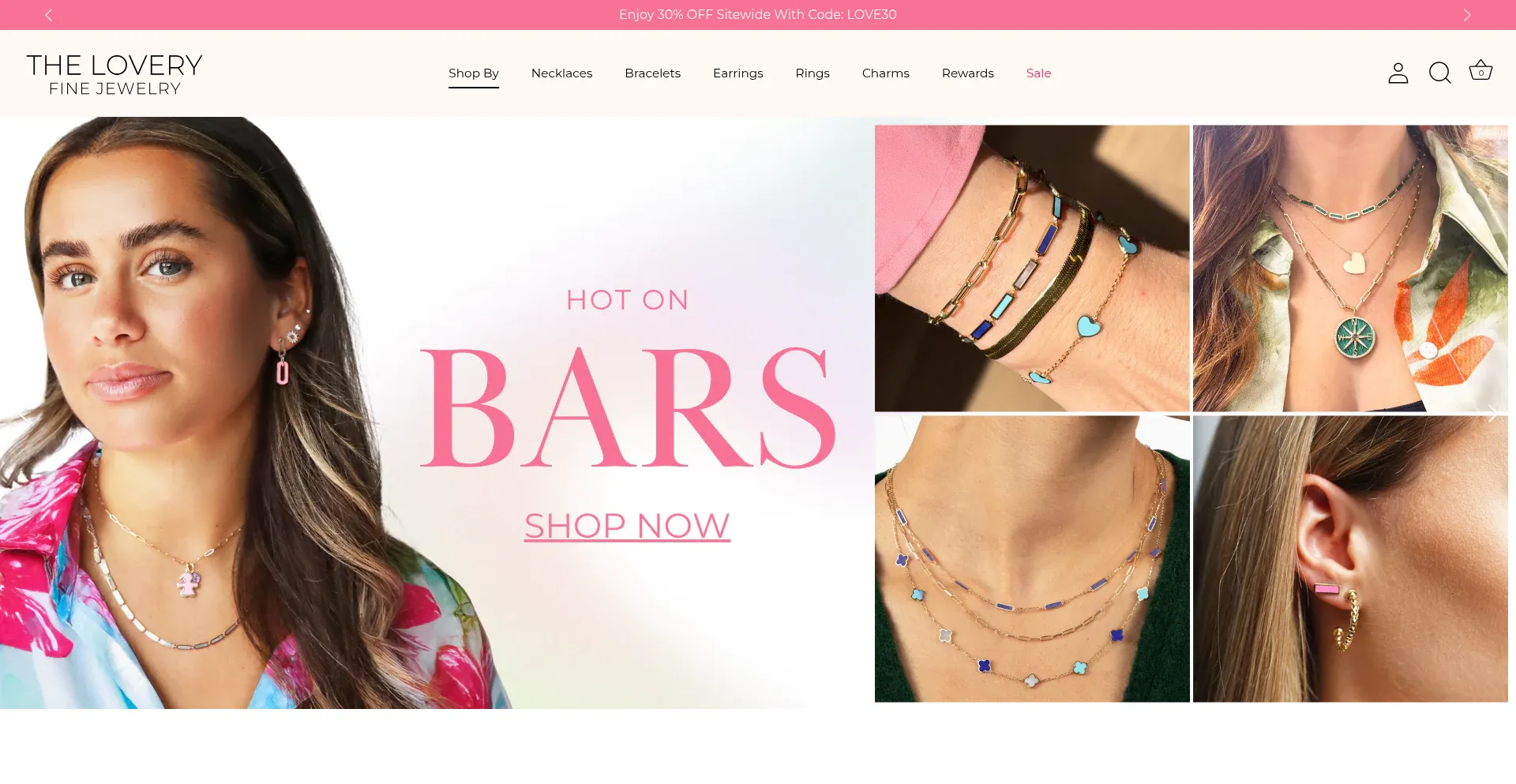 Website screenshot of Thelovery.com