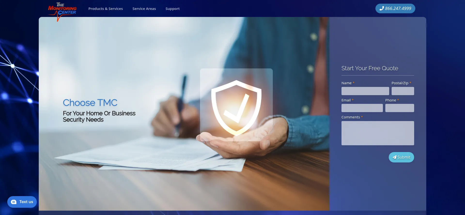 Themonitoringcenter.com Screenshot