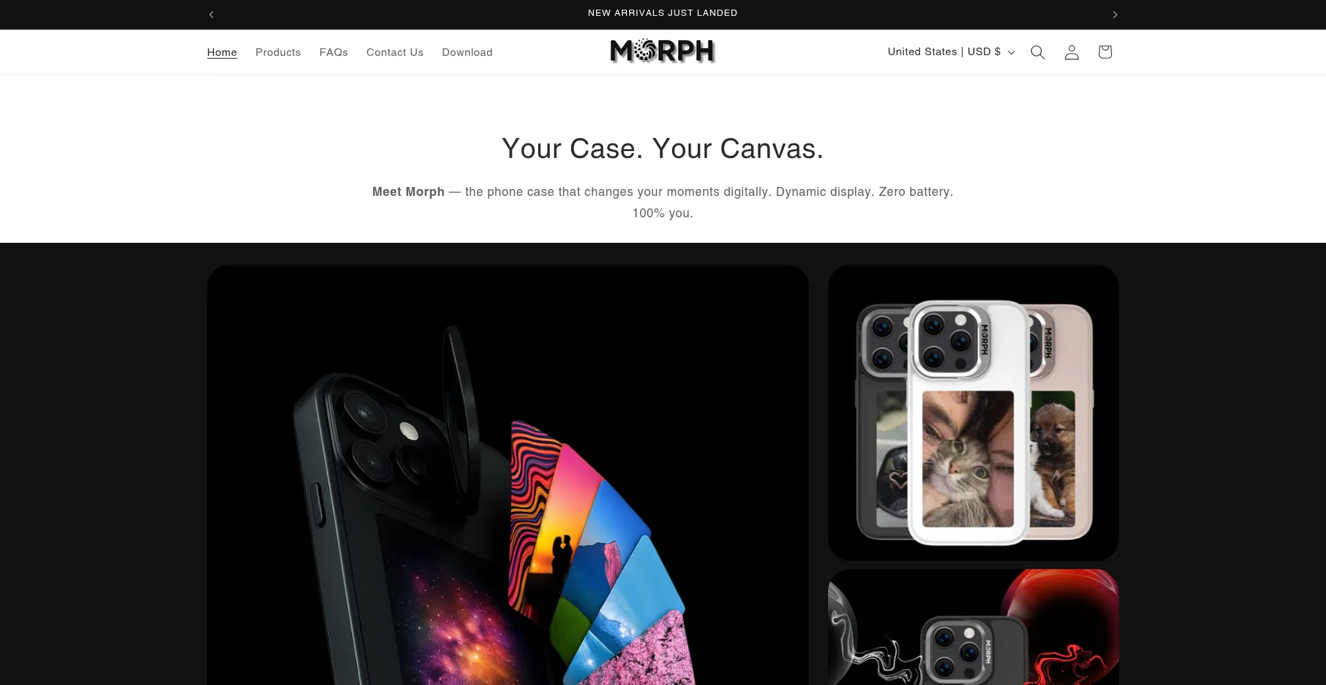 Website screenshot of Themorph.com.au