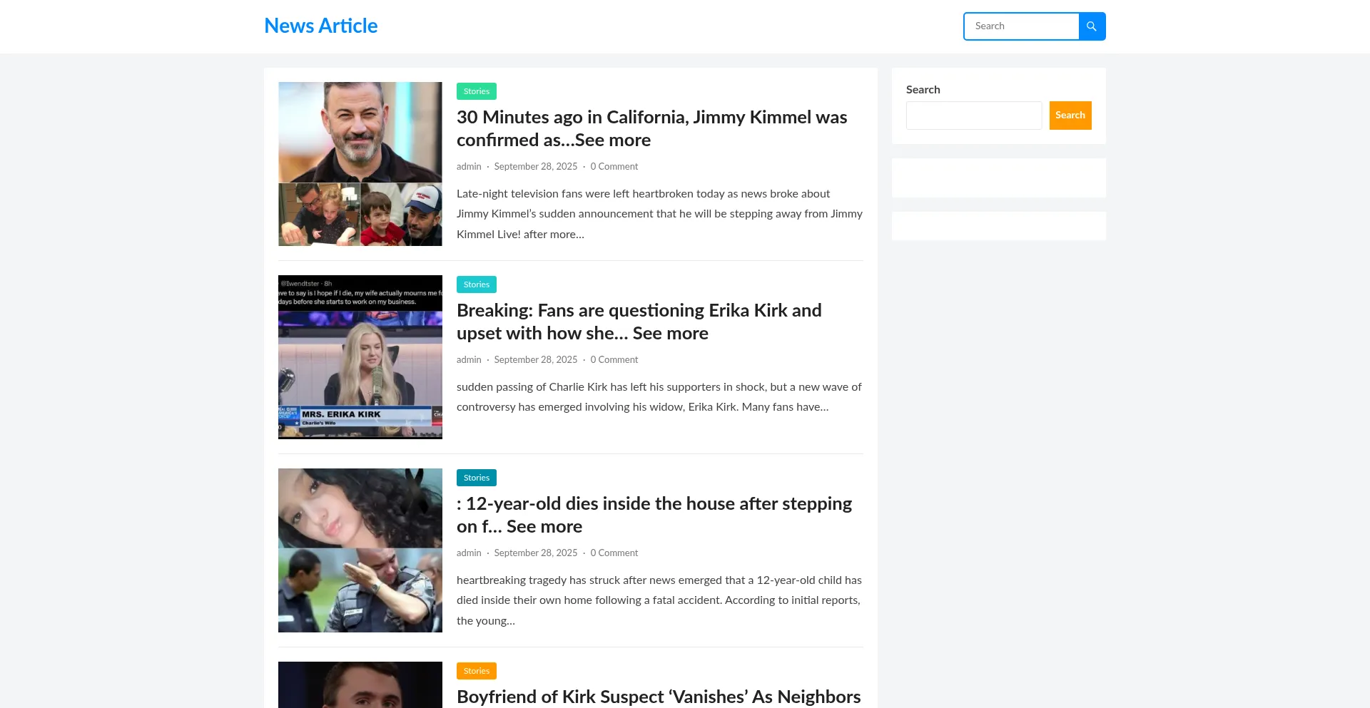 Thenewzpost.com Screenshot