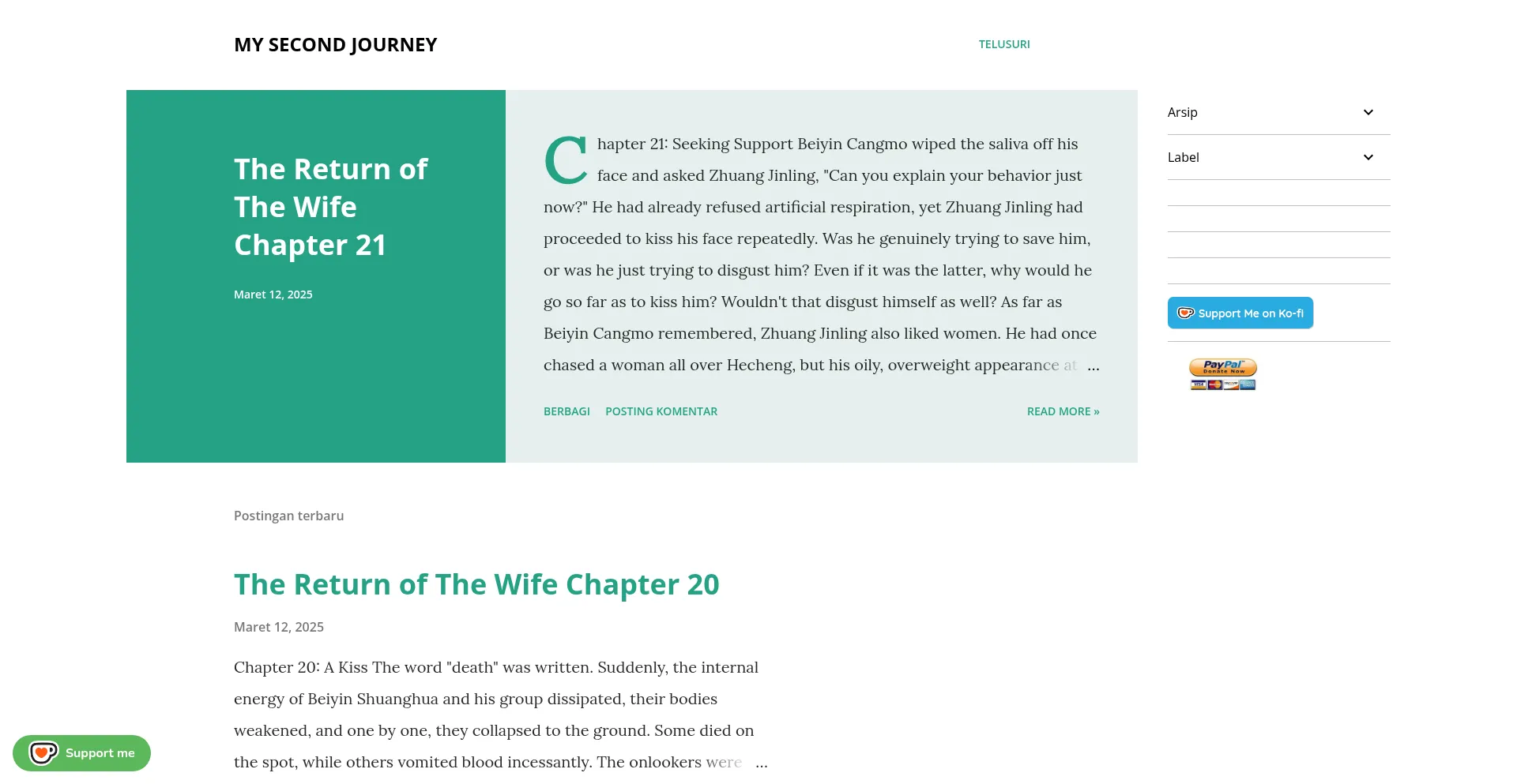 Website screenshot of Thenightwithoutthedawn.blogspot.com