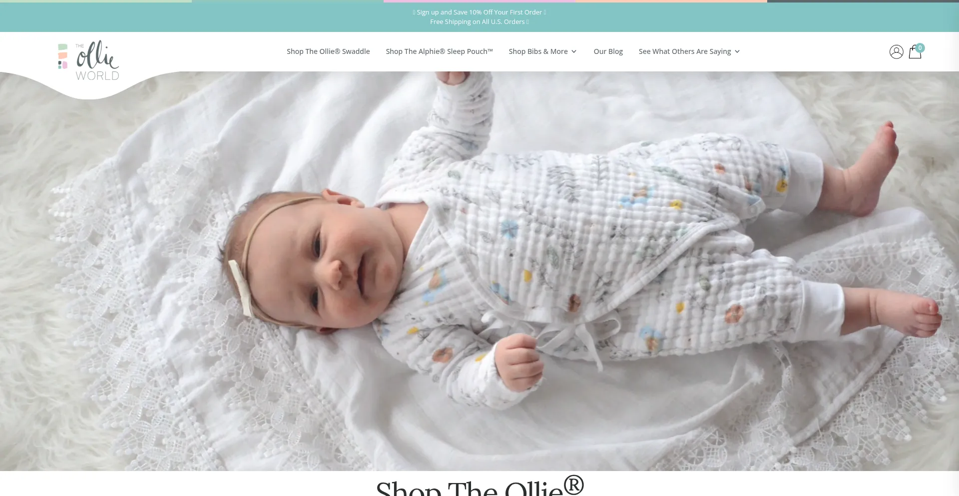 Website screenshot of Theollieworld.com