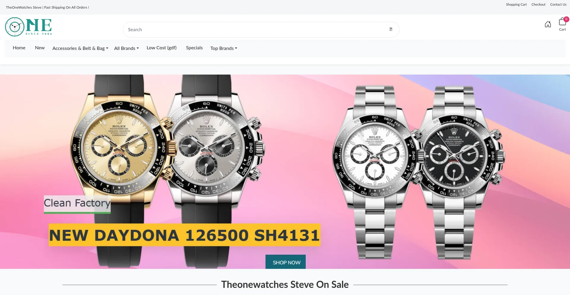 Website screenshot of Theonees.watch