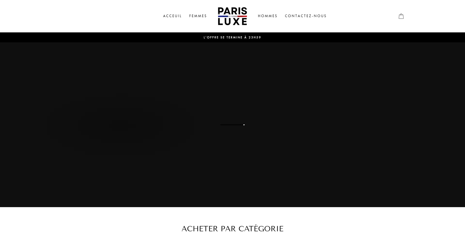 Website screenshot of Theparisluxe.com
