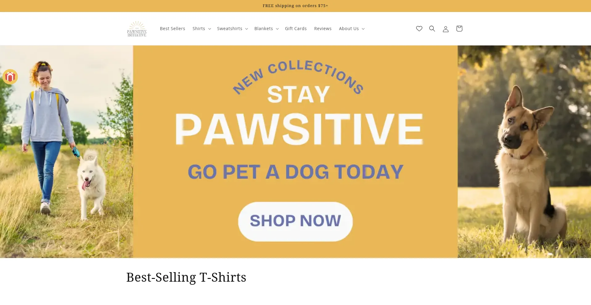 Website screenshot of Thepawsitiveinitiative.com