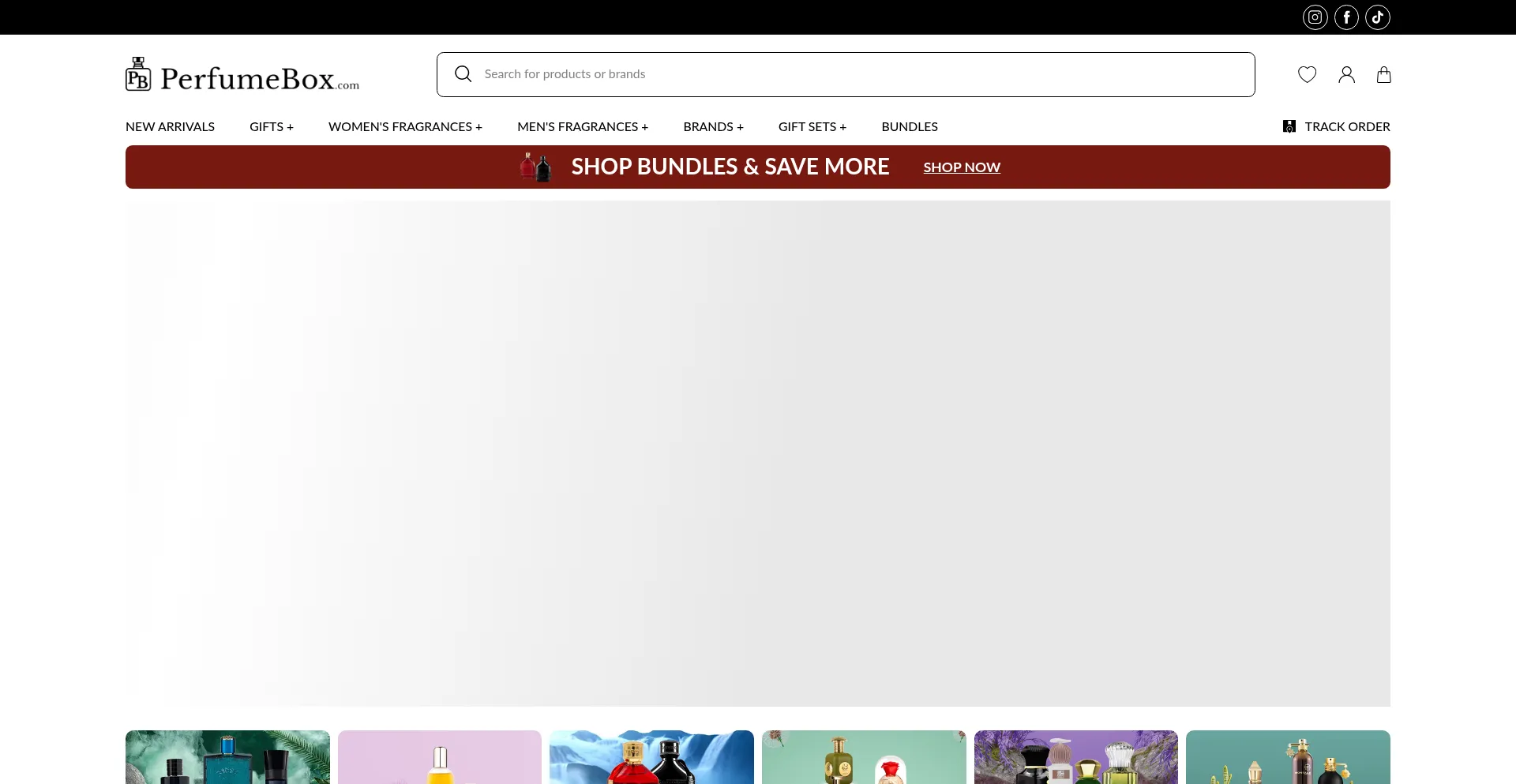 Theperfumebox.com Screenshot