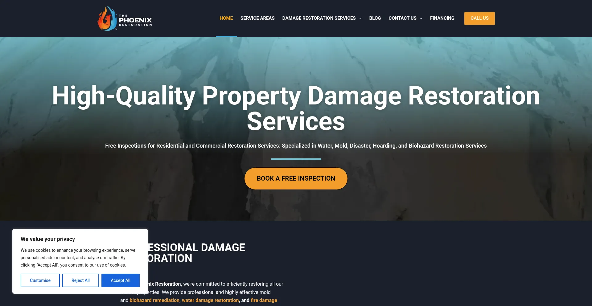 Thephoenixrestoration.com Screenshot