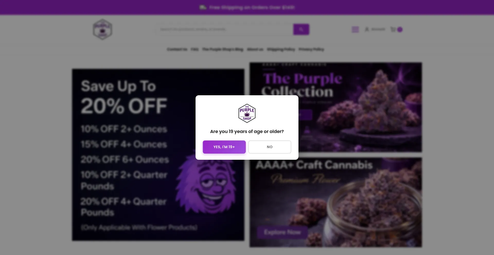 Thepurpleshopcannabis.com