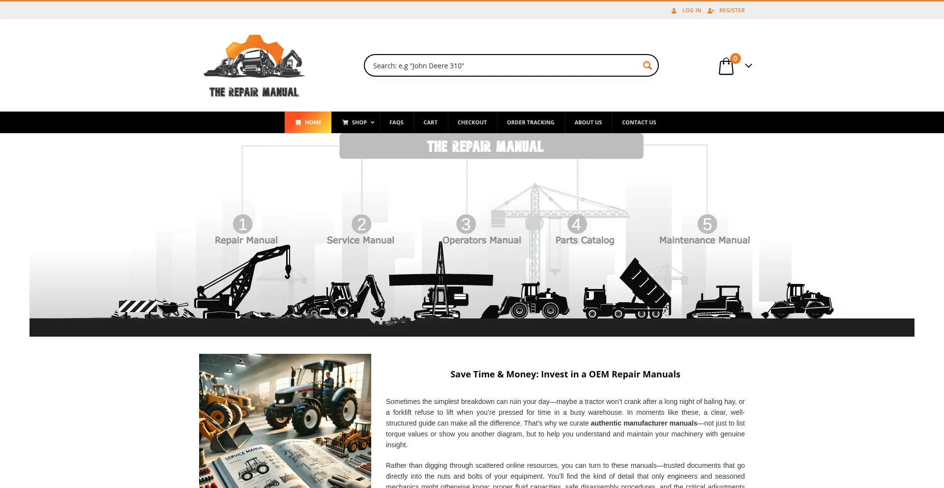 Therepairmanual.com Screenshot