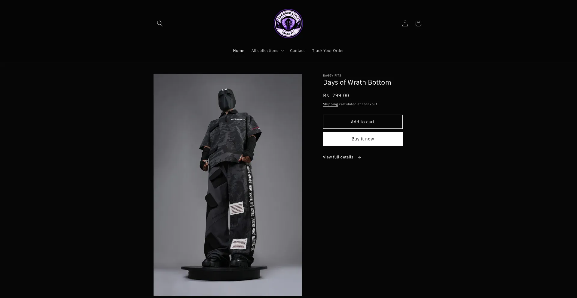 Website screenshot of Therockstyle.in