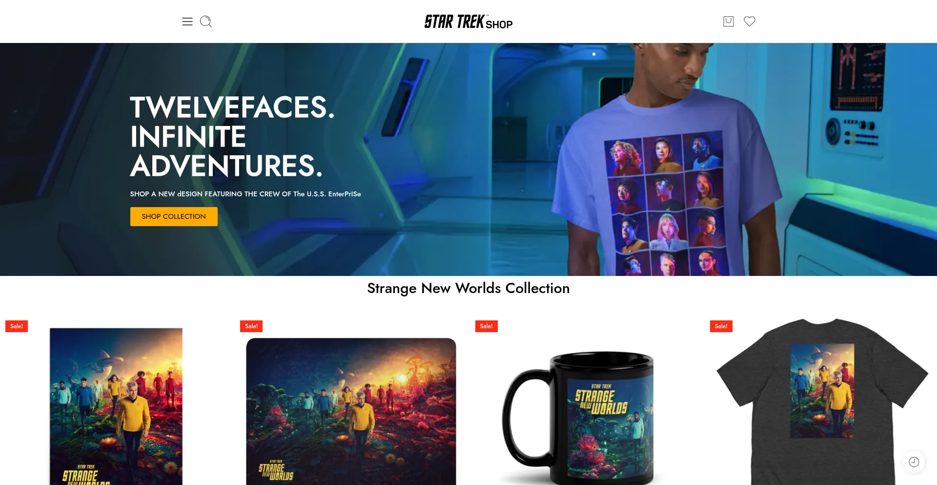 Thestartrekshop.com Screenshot