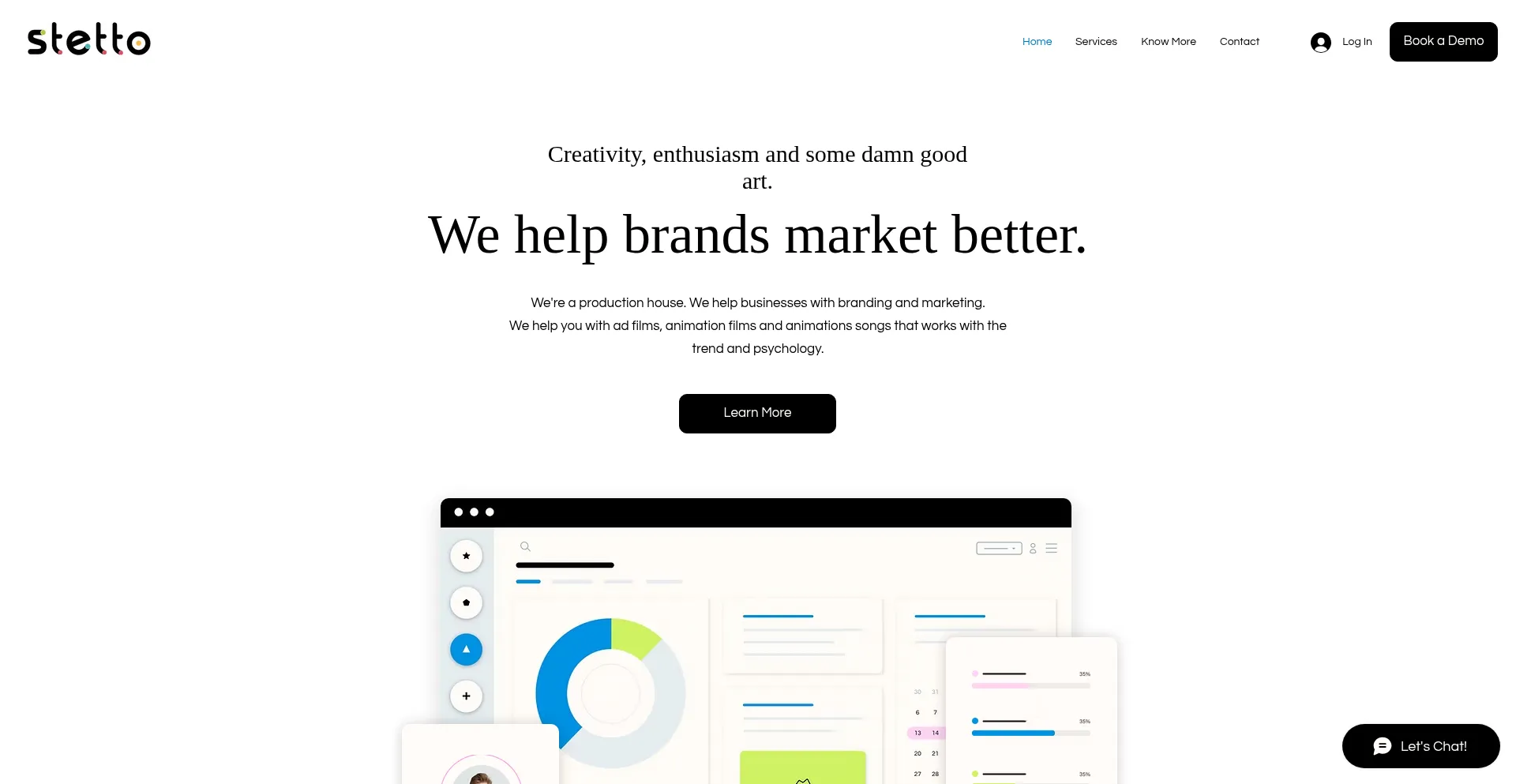 Website screenshot of Thestetto.com